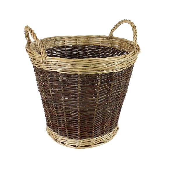 Picture of Medium Two Tone Willow Log Basket