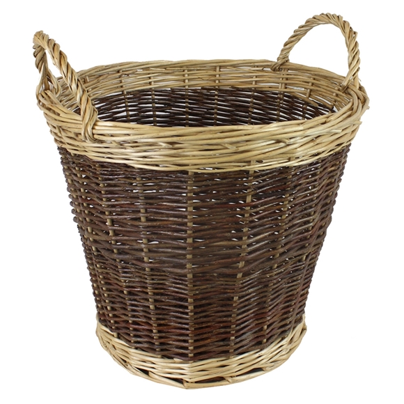 Picture of Large Two Tone Willow Log Basket
