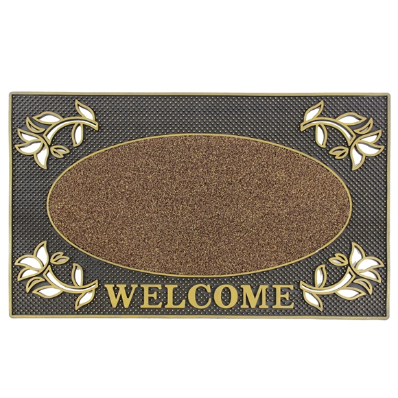 Picture of Gold Welcome Scraper Doormat 45x75cm
