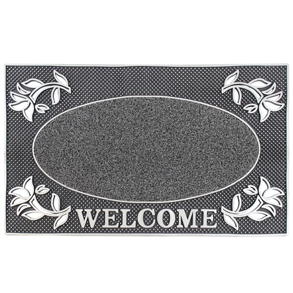 Picture of Silver Welcome Scraper Doormat 45x75cm