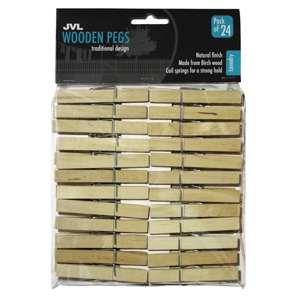 Picture of Wooden Pegs - 24 Pack