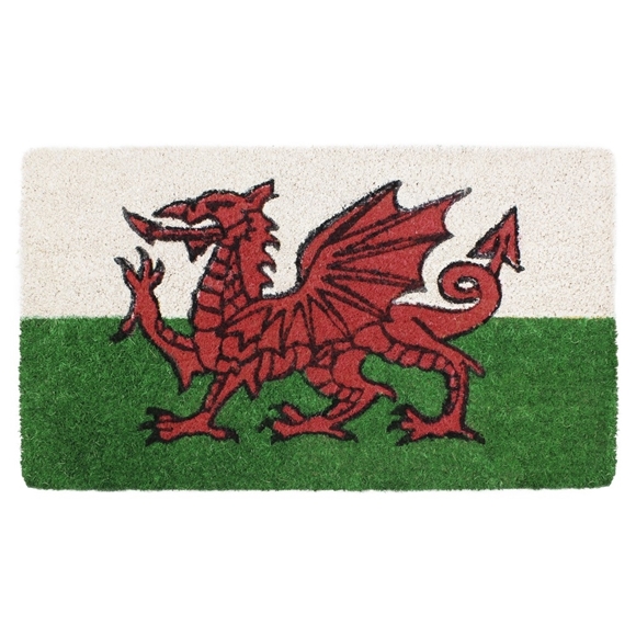Picture of Welsh Flag Latex Coir Doormat 40x70cm