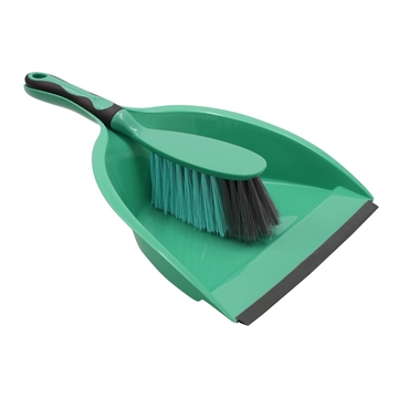 Picture of Deluxe Dustpan and Brush Set - Turquoise