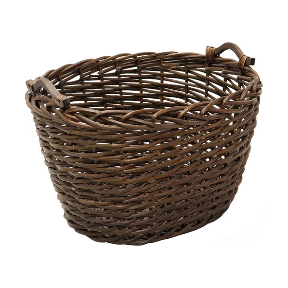 Picture of Oval Dark Log Basket