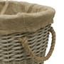 Picture of Oval  Antique Wash Lined Log Basket
