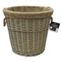 Picture of Round Antique Wash Lined Log Basket