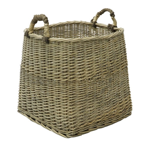 Picture of Square Antique Wash Log Basket