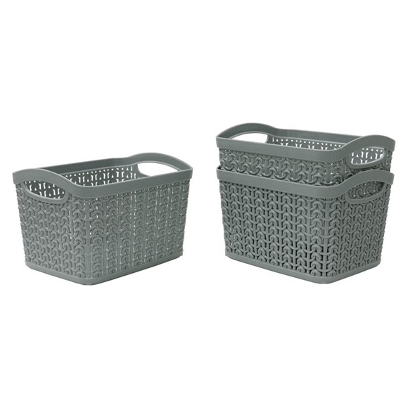 Picture of Set of 3 1.5L Loop Storage Baskets
