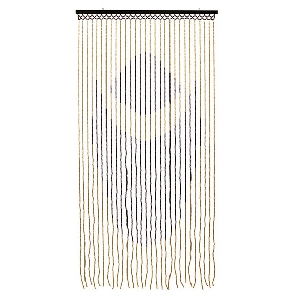 Picture of Tuscany Hanging Wooden Beaded Door Curtain Screen
