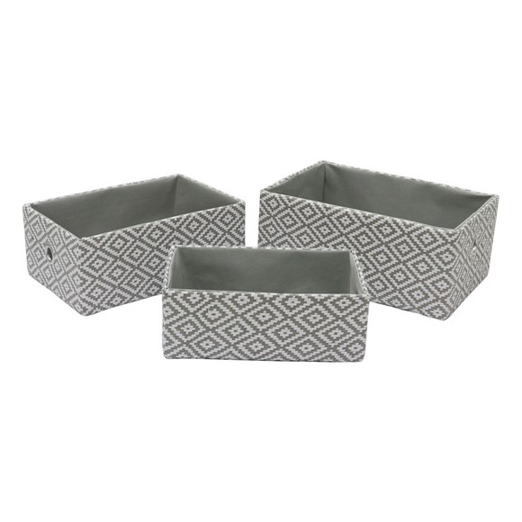 Picture of Argyle Rectangular Paper Storage Baskets