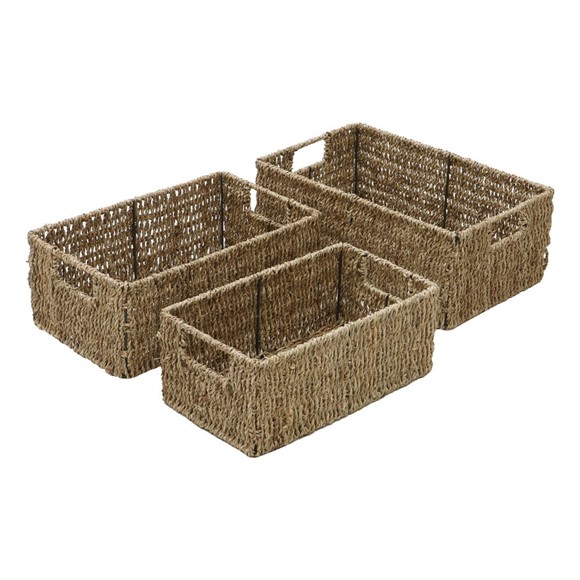 Picture of Seagrass Rectangular Storage Baskets