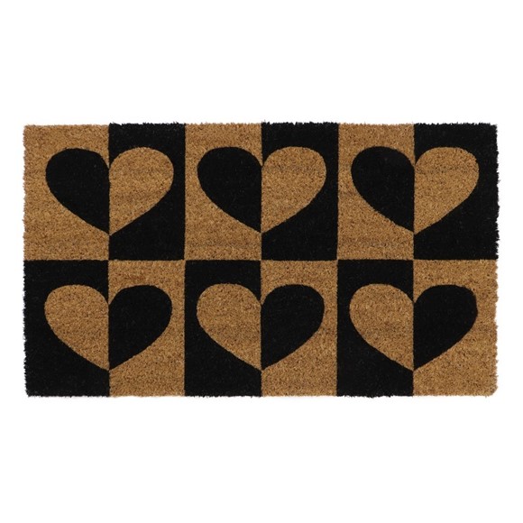 Picture of Heart to Heart Latex Coir Doormat 40x70cm