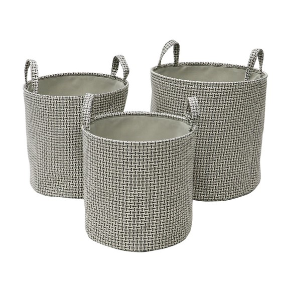 Picture of Silva Round Fabric Storage Baskets