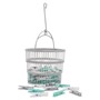 Picture of 86 Plastic Pegs and Collapsible Peg Basket