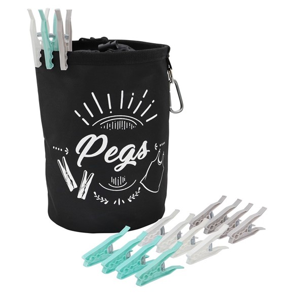 Picture of 192 Plastic Pegs and Large Peg Bag