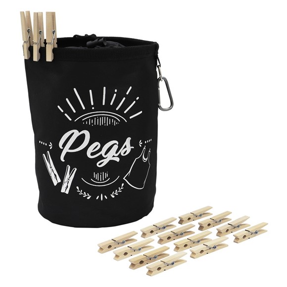 Picture of 204 Wooden Pegs and Large Peg Bag