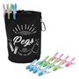 Picture of Prism 144 Soft Touch Leaf Pegs & Peg Bag