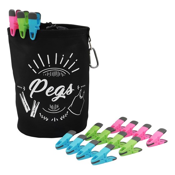Picture of Prism 120 Soft Touch Clip Pegs & Peg Bag