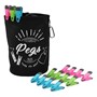 Picture of Prism 120 Soft Touch Clip Pegs & Peg Bag