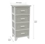 Picture of Abingdon 4 Drawer Willow Tall Storage Unit