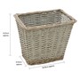 Picture of Arianna Rectangular Willow Laundry Baskets + Bins