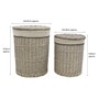 Picture of Arianna Round Willow Laundry Baskets + Bins