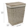 Picture of Arianna Rectangular Willow Laundry Basket