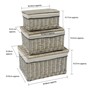 Picture of Arianna Rectangular Willow Storage Hampers