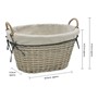 Picture of Arianna Oval Willow Storage Basket