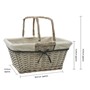 Picture of Arianna Rectangular Willow Shopping Basket