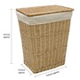 Picture of Acacia Rectangular Willow Laundry Basket
