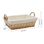 Picture of Acacia Rectangular Willow Storage Basket