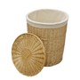 Picture of Acacia Round Willow Laundry Baskets + Bins