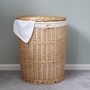 Picture of Acacia Round Willow Laundry Baskets + Bins