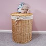 Picture of Acacia Round Willow Laundry Baskets + Bins