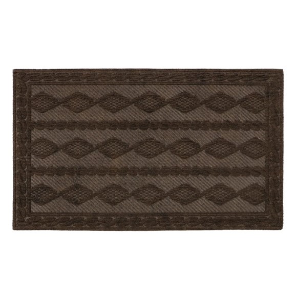 Picture of Knit Scraper Doormat - Brown 40x60cm