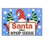 Picture of Christmas Machine Washable Mat  - Santa Stop Here 40x57cm