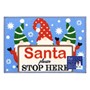 Picture of Christmas Machine Washable Mat  - Santa Stop Here 40x57cm