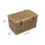 Picture of Medium Wicker Storage Hamper - Natural Willow