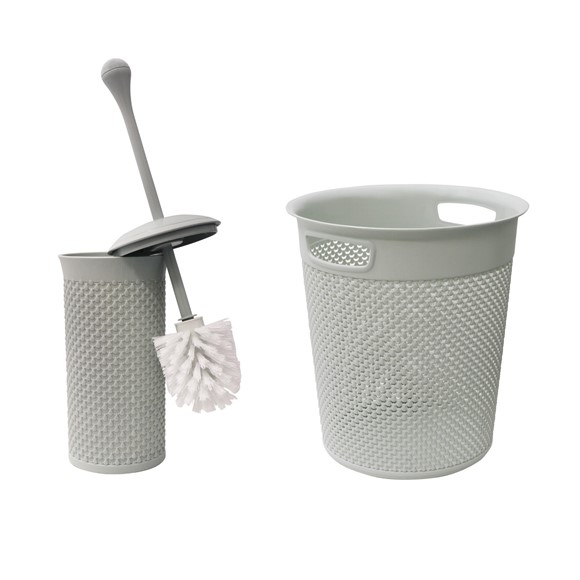 Picture of Droplette Toilet Brush + Round Bin