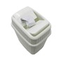 Picture of Loop Toilet Brush + Rect Lidded Bin - White