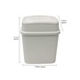 Picture of Loop Toilet Brush + Rect Lidded Bin - White