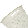 Picture of Loop Toilet Brush + Round Plastic Bin - White