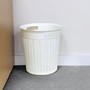 Picture of Loop Toilet Brush + Round Plastic Bin - White