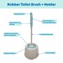 Picture of Antibac Toilet Brush + White Plastic Bin
