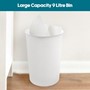 Picture of Antibac Toilet Brush + White Plastic Bin