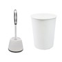 Picture of JVL Toilet Brush + White Plastic Bin
