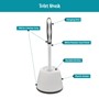 Picture of JVL Toilet Brush + White Plastic Bin