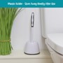 Picture of JVL Toilet Brush + White Plastic Bin