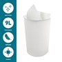 Picture of JVL Toilet Brush + White Plastic Bin